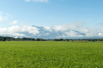 Hiking trail from Benediktbeuren to Kochel am See Bavaria, Germany