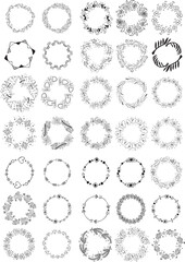 Vector Handdrawn Element Logo 3 (white background)