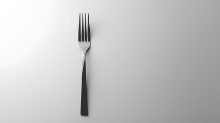 Stainless Steel Fork &ndash; Culinary Utensil for Food Photography and Kitchenware Design  
