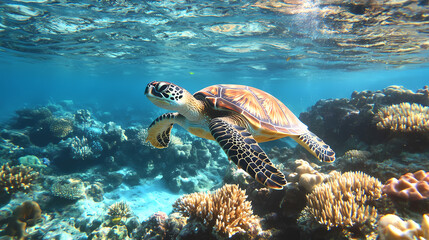 Obraz premium explore vibrant underwater