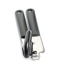 One can opener isolated on white. Kitchen utensil