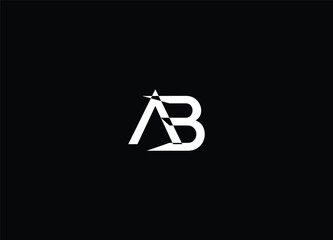 AB creative logo design and initial logo design