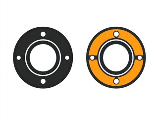 Two types of rubber seals