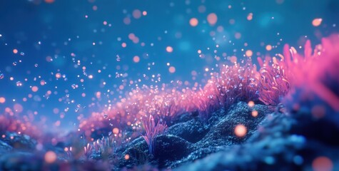 Enchanted Underwater Bloom: A Digital Fantasy