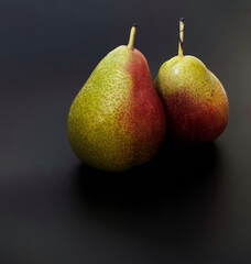 Dual-Toned Pears, A Study in Color Contrast