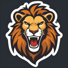 Obraz premium lion head mascot