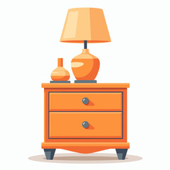 antique desk lamp isolated