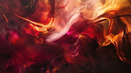 Colorful abstract swirls in deep hues