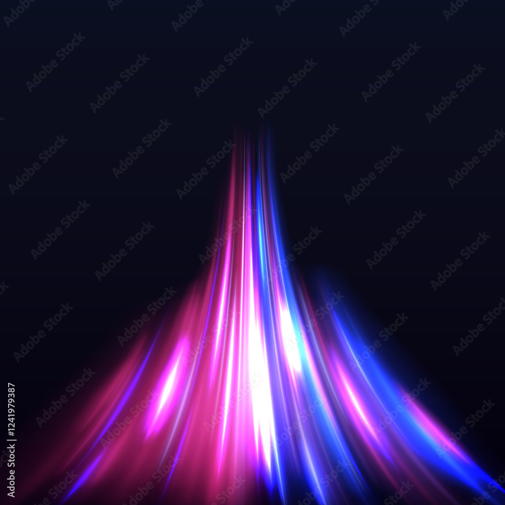 Poster abstract vector fire circles, sparkling swirls and energy light spiral frames. isometric ai chipset 