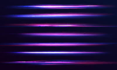 Beautiful glowing light flares and sparks with red and blue special effects, creating a sense of speed with moving fast lines, laser beams, and horizontal light rays, perfect for dynamic visuals.	
