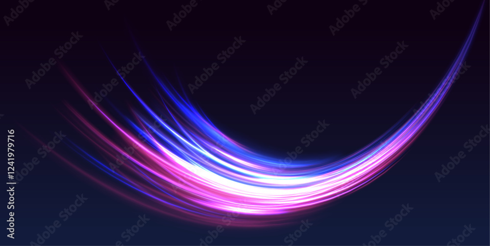 Aufkleber this graphic showcases the flow of high-speed data traffic, illuminated by neon light and dynamic li