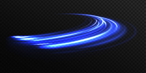 Business leadership concept, high tech products, superluminal speed blue light wormhole science vector design.