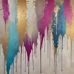 Fototapeta premium Aged Canvas with Glitter Paint Splatters Worn fabric