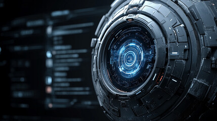 Exploring a futuristic and abstract technology concept, featuring innovative elements, modern designs, and blurred effects with empty caption space, symbolizing chaos and endless possibilities.

