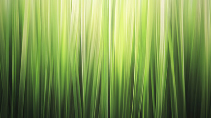 Blurred vertical grass blades with soft lighting and bright green hues forming an abstract nature-inspired background  
