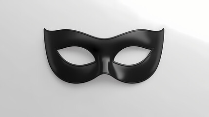 High quality black eye mask isolated. Mask & Disguise Themes. Illustration