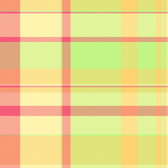 Pastel plaid pattern in yellow, green, and coral. Perfect for textile design, fashion, springsummer themes, or as a background for websites and presentations.