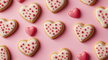 バレンタイン, 食べ物, 甘い, デザート, ケーキ, ハート, ピンク, 愛, チョコ, 孤立した, アイシング, クッキー, 白, バレンタイン, シュガー, クッキー, 赤, 軽食, ドーナッツ, 焼いた, ペイストリー, キャンデー, おいしい, スポンジケーキ, 朝食, カラフル