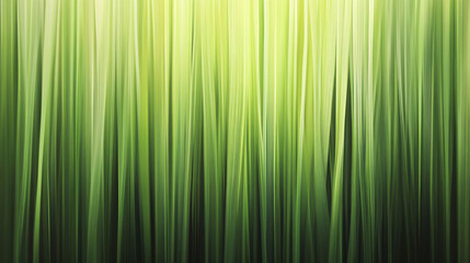 Abstract green vertical grass blades with soft focus creating a natural and soothing background with vibrant shades of green 
