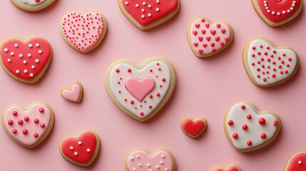 バレンタイン, 食べ物, 甘い, デザート, ケーキ, ハート, ピンク, 愛, チョコ, 孤立した, アイシング, クッキー, 白, バレンタイン, シュガー, クッキー, 赤, 軽食, ドーナッツ, 焼いた, ペイストリー, キャンデー, おいしい, スポンジケーキ, 朝食, カラフル