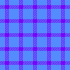Sketch check textile pattern, gift seamless tartan background. Vertical plaid fabric vector texture in blue and bright colors.