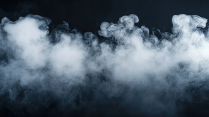 Obraz premium Ethereal Smoke Clouds Against Dark Background