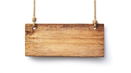 Rustic Wooden Hanging Sign Mockup Blank Space