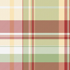 Serene fabric vector plaid, festive check seamless texture. Rug background textile pattern tartan in pastel and light colors.