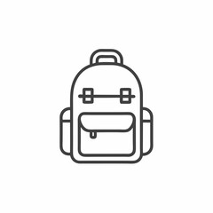 Intricate vector illustration of a minimalist backpack ready for adventure and exploration in a modern design setting