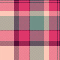 Stylish pastel plaid pattern in pink, mauve, teal, and beige.  Perfect for textile designs, fashion, websites, and scrapbooking projects.