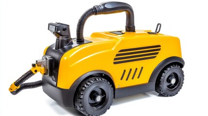 Fototapeta premium Yellow Compact Steam Cleaner for Home and Professional Use