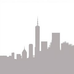 At dusk the thinker's silhouette reflects upon a modern cityscape planning amidst the urban skyline and evening lights envisioning business success and innovation generative ai silhouetted skyline cit