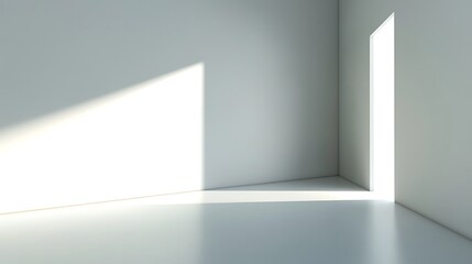 Fototapeta premium Sunlight in empty room, design