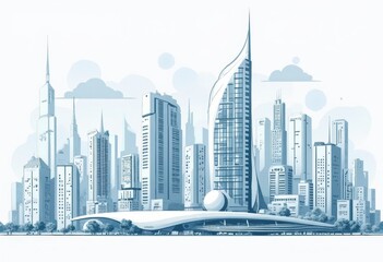 Fototapeta premium City Skyline