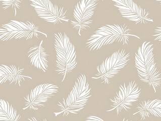 Minimalist Feather Silhouettes with Elegant Aesthetic