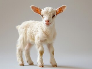 Fototapeta premium goat on a white background