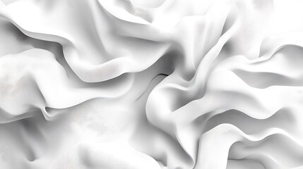 Obraz premium White fabric folds, texture background