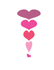 Hearts Exclamation - PNG Transparent Image- Hearts in Pink, Red & Purple-Love, Valentine's Day, Valentine, 
