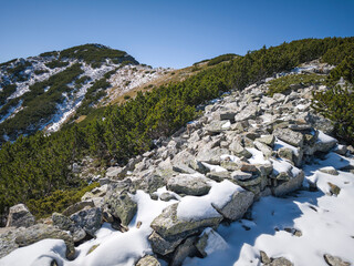 Autumn landscape of Rila Mountain, Bulgaria