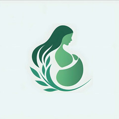 create a logo for a pregnancy app to help womens get the information related to babycare pregnancy and mothercare named as nurtura in green and light green colo