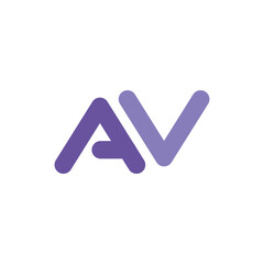 Letter AV Logo Template Icon