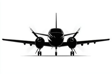 Fototapeta premium Captura frontal del He-162, un avión de combate a reacción