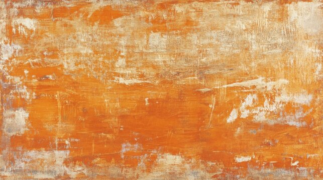 Abstract Orange Texture Background With White Scratches