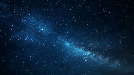 Fototapeta premium A stunning view of a starry night sky with a glowing Milky Way.