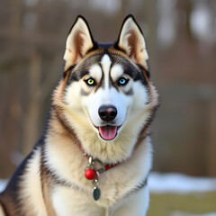 Obraz premium siberian husky