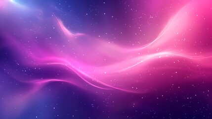 Obraz premium A vibrant abstract representation of cosmic waves in shades of pink and purple.