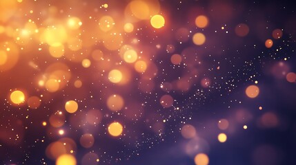 Obraz premium A dreamy bokeh background with soft, glowing orbs in warm colors.