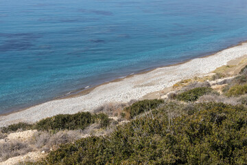 Coastal View of Pebble Beach and Clear Water