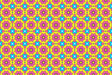 Seamless Fashion Digital Interior Graphic Luxury Symmetric Fabric Endless Wallpaper Texture Cloth Textile Geometric Art Tile Decoration Shape Template Visual Design Background Perspective Pattern.