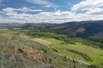 Fototapeta premium View of the Methow Valley, North Cascades, Washington State.